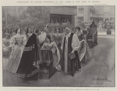 Coronaciones de soberanos ingleses, Jacobo II y María de Módena de G.S. Amato